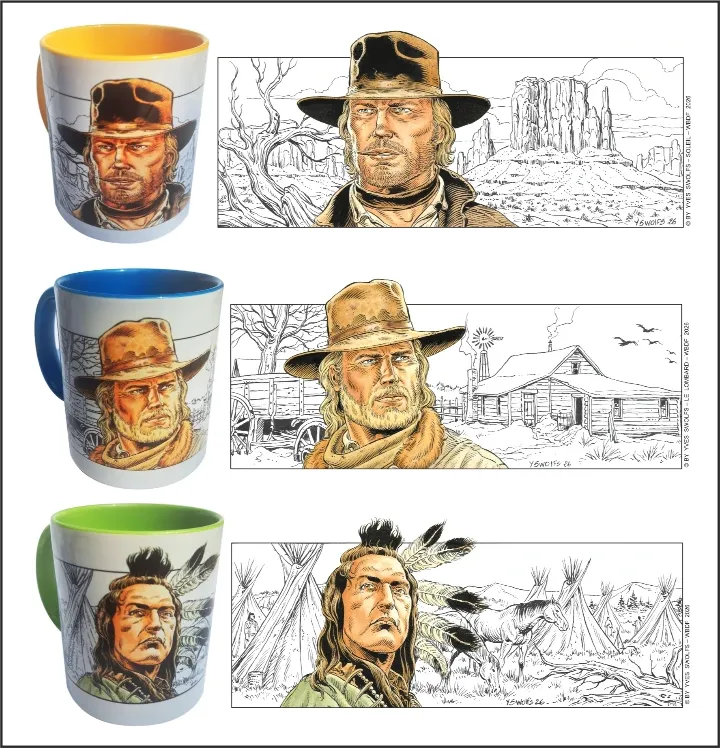 3 MUGS SIGNÉS édition spéciale limitée Yves Swolfs